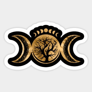 Triple Moon - Tree of life Ornament Sticker